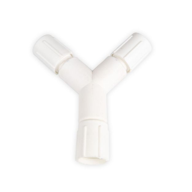 Coaxial Y Connector - White