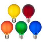 RetroGlo® Multi Color Satin G40 Globe Bulbs 25 Pack