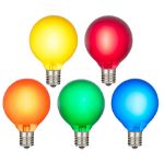 RetroGlo® Multi Color Satin G40 Globe Bulbs 25 Pack