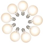 RetroGlo® Warm White Satin G40 Globe Bulbs 25 Pack