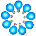 RetroGlo® Blue Satin G40 Globe Bulbs 25 Pack