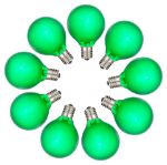 RetroGlo® Green Satin G40 Globe Bulbs 25 Pack