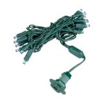 20 Light Teal LED Mini Lights Green Wire