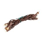 10 Light Non Connectable Warm White LED Mini Lights Brown Wire