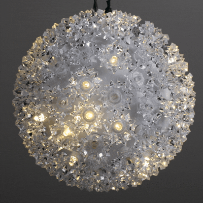 100 *NEW* TrueTwinkle® Warm White LED 7.5" Sphere