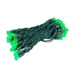 G12 50 LED Green 6" Spacing Green Wire