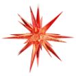 24" LED Moravian Star - Red Metallic