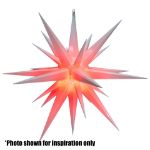 24" LED Moravian Star - White Frosted