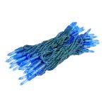 M5 50 LED Blue 6" Spacing Green Wire