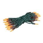 M5 50 LED Orange 6" Spacing Green Wire