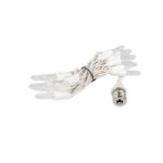 15 LED C9 Icicle Drop White Wire - Pure White