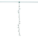15 LED C9 Icicle Drop Green Wire - Warm White