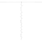 25 LED C9 Icicle Drop White Wire - Pure White