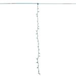 25 LED C9 Icicle Drop Green Wire - Warm White