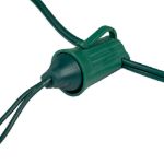 25 LED C9 Icicle Drop Green Wire - Pure White