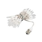 35 LED C9 Icicle Drop White Wire - Warm White