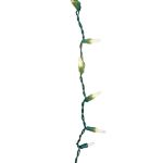 35 LED C9 Icicle Drop Green Wire - Warm White