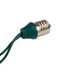 35 LED C9 Icicle Drop Green Wire - Pure White