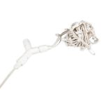 Coaxial Y Connector - White