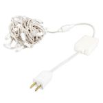 Coaxial Power Connector - White
