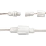 Coaxial Power Connector - White