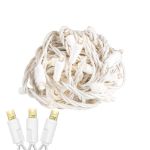 Commercial Grade Wide Angle 50 LED Old Color Warm White (19WW) 25' Long on White Wire