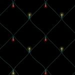 Red & Warm White LED Net Lights 4x6 Green Wire