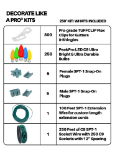 C9 Decorate Like a Pro® Kit - 250' LED Diamond Faceted Multi Color Green Wire w/12" Bulb Spacing