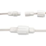 Coaxial 50 LED Old Color Warm White (19WW) 4" Spacing White Wire