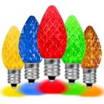PeakPro Twinkle Multi C7 LED Replacement Bulbs 25 Pack