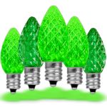 PeakPro Twinkle Green C7 LED Replacement Bulbs 25 Pack