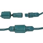 Coaxial Blue 100 LED C6 Strawberry Mini Lights Commercial Grade on Green Wire