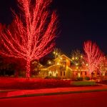 Commercial Grade Wide Angle 100 LED Red 34' Long White Wire