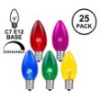 Assorted Transparent C7 5 Watt Bulbs