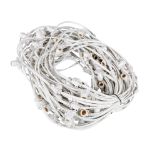 100' White Commercial Grade Stringer 100 Candelabra (e12) Base Sockets