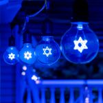 LED Star of David Decorative Filament G80 Medium Base Glass Bulb  - 1pk