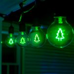 LED Christmas Tree Decorative Filament G80 Medium Base Glass Bulb  - 1pk