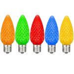 PeakPro Multi Colored C7 LED Replacement Lamps 25 Pack