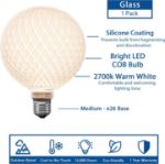 Diamond Luxe G125 LED Glass Globe Bulb