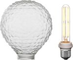 Dimpled Dawn G125 LED Glass Globe Bulb