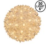 Clear 50 Light Mini Starlight Sphere 6"