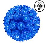 Blue 50 Light Mini Starlight Sphere 6"