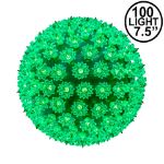 Green 100 Light Starlight Sphere 7.5"