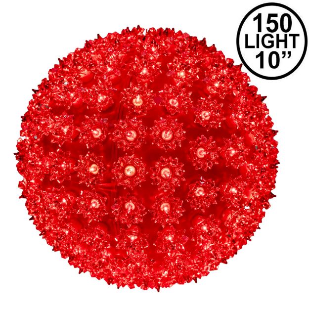 Red 150 Light Starlight Sphere 10"