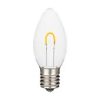 Pure White C9 U-Shaped LED Plastic Flex Filament Replacement Bulbs 25 Pack 