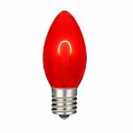 Red C9 U-Shaped LED Plastic Flex Filament Replacement Bulbs 25 Pack 
