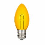 Yellow C9 U-Shaped LED Plastic Flex Filament Replacement Bulbs 25 Pack 