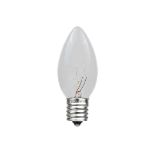 5 Pack Clear Transparent C7 7 Watt Bulbs