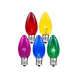 Assorted Twinkle C7 7 Watt Bulbs 25 Pack