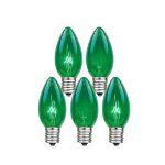 Green Twinkle C7 7 Watt Bulbs 25 Pack